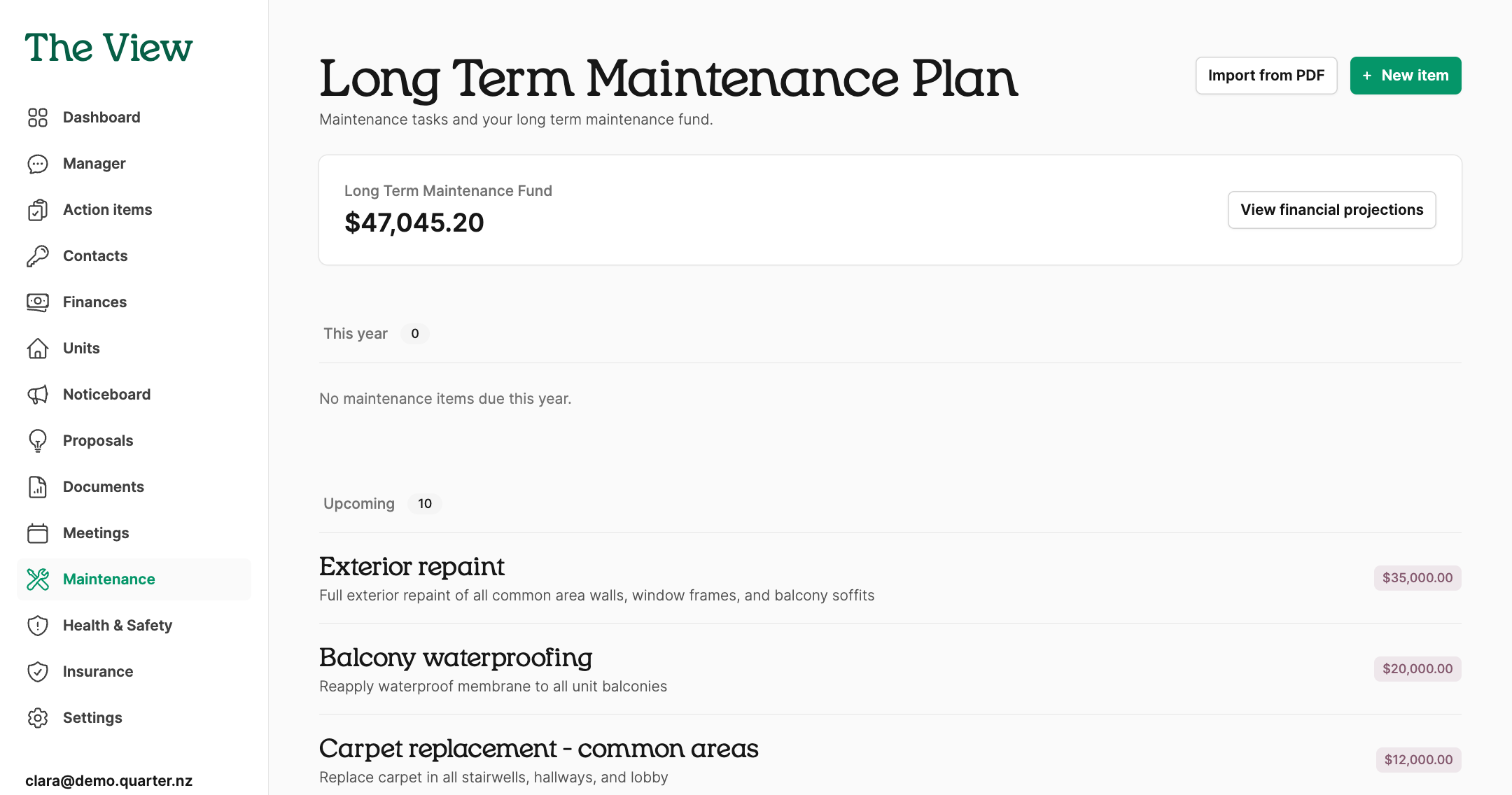 Put the project in the long-term maintenance plan in Quarter