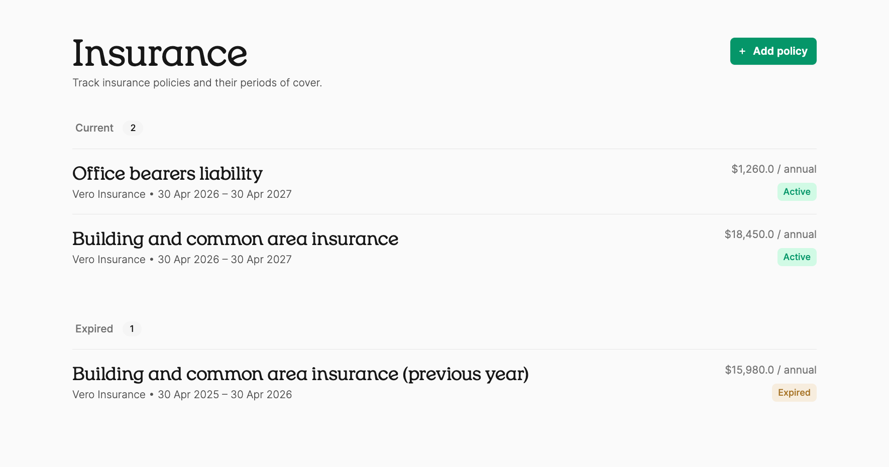 Insurance and renewals in Quarter