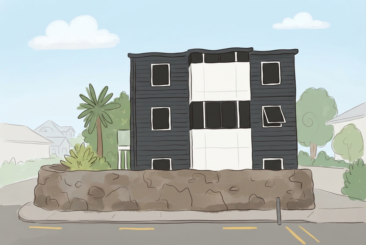 An illustration of 1-32 Sudbury Terrace, Parnell, Auckland