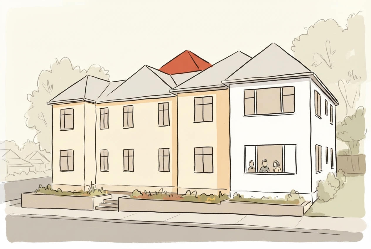 An illustration of 112-134 Akaroa Drive, Maupuia, Wellington