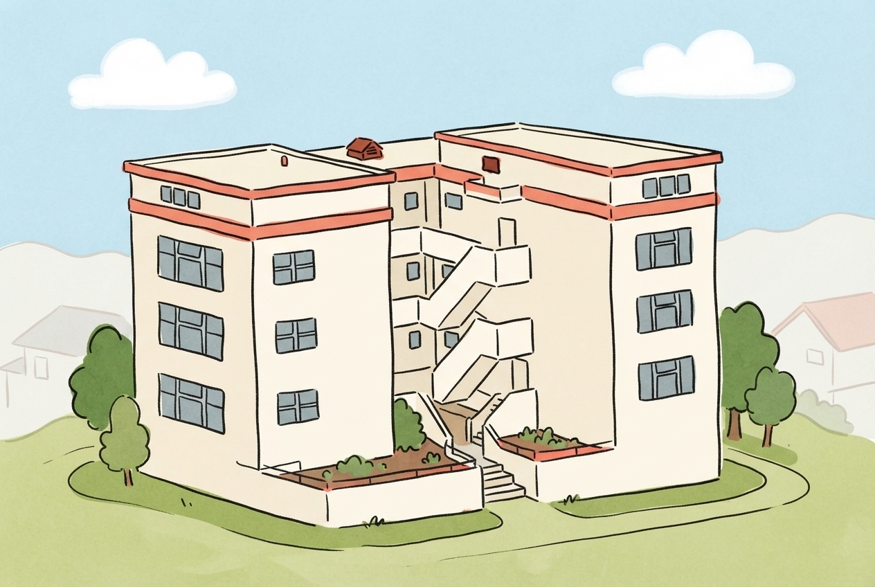 An illustration of 2 Ohiro Road, Aro Valley, Wellington