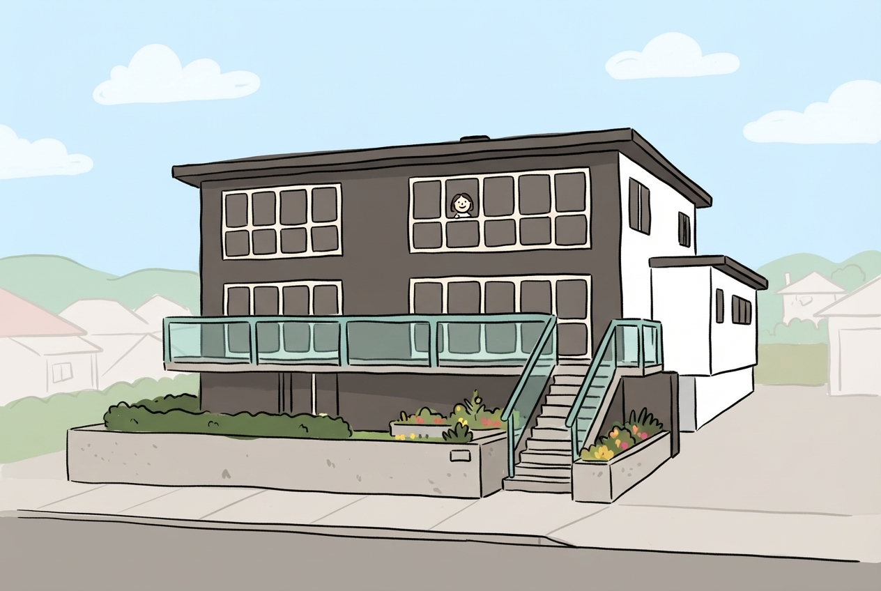 An illustration of 4 Kenwyn Terrace, Newtown, Wellington